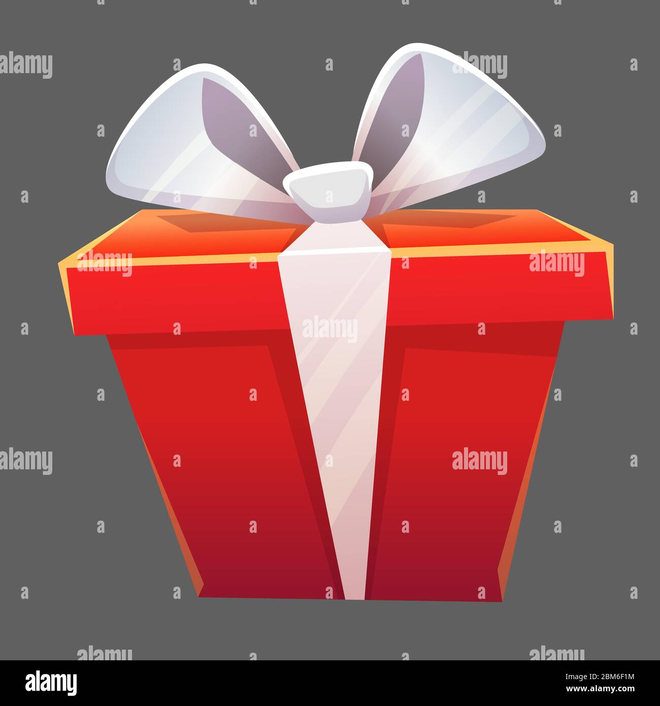 win icon winner prize or red gift box red with ribbon and knotted bow ...