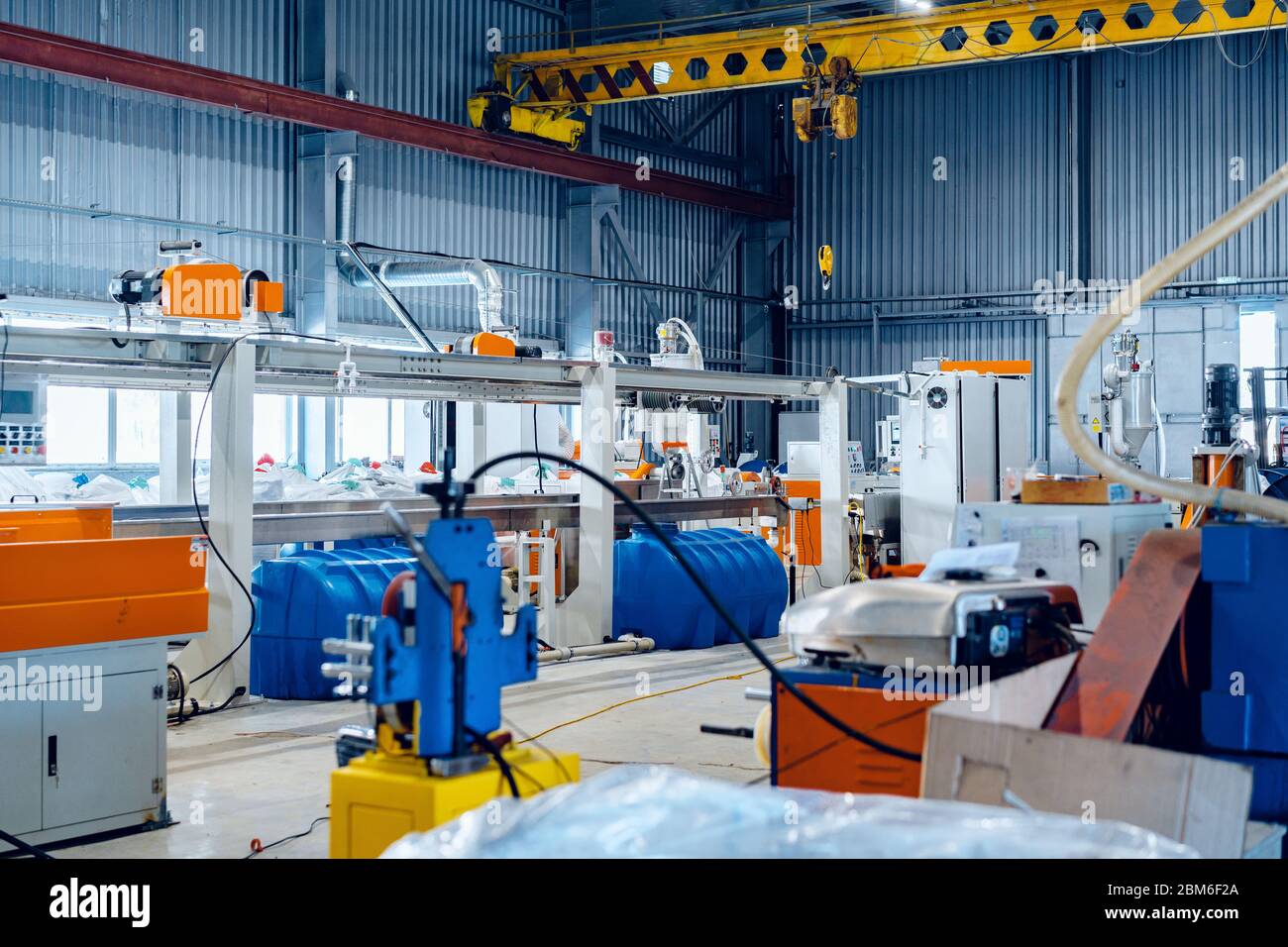 Inside the new factory manufacturing electrical cable. Cable production ...