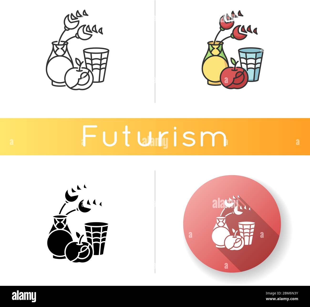 Futurism icon Stock Vector