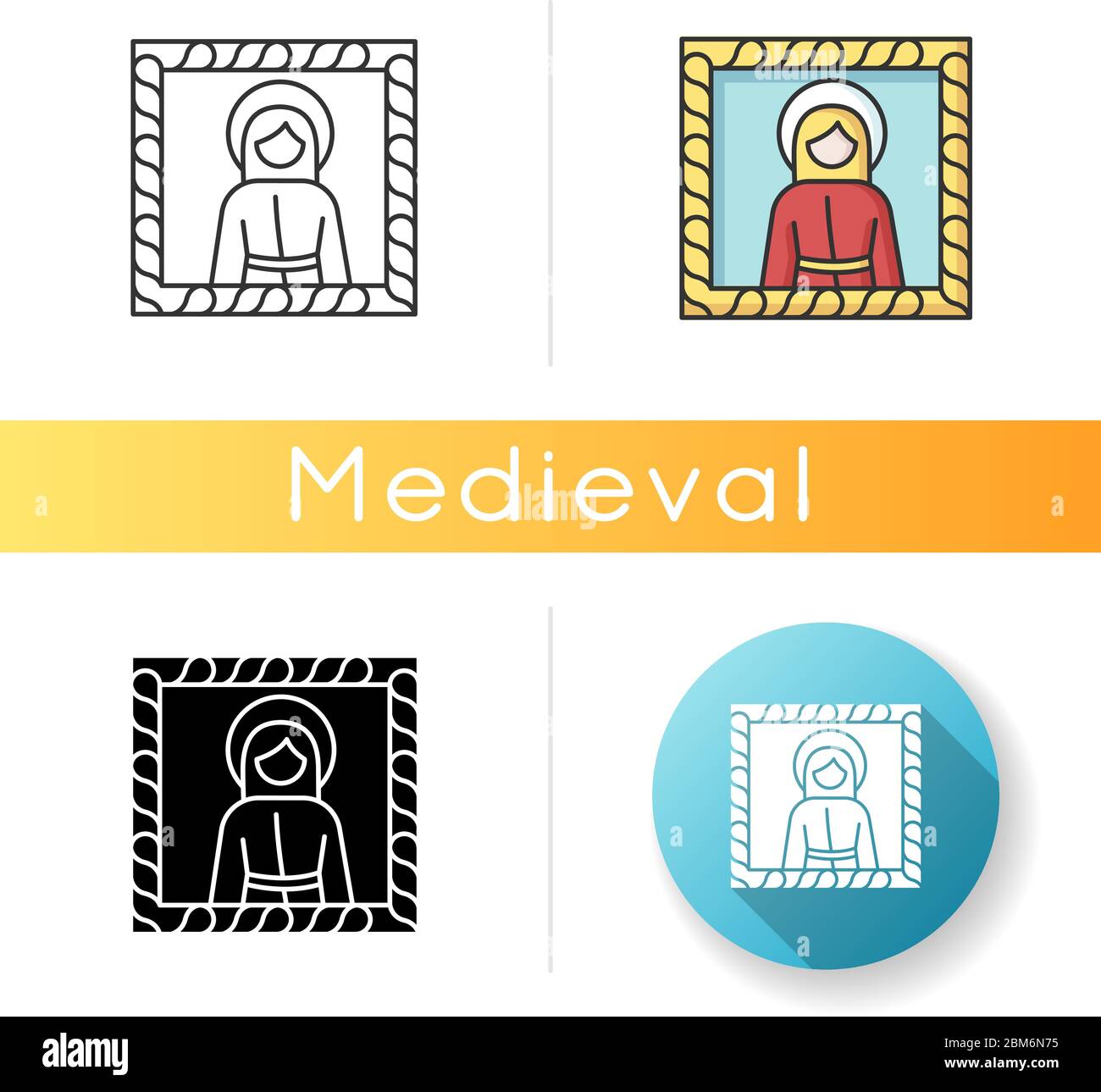 Medieval art style icon Stock Vector Image & Art - Alamy