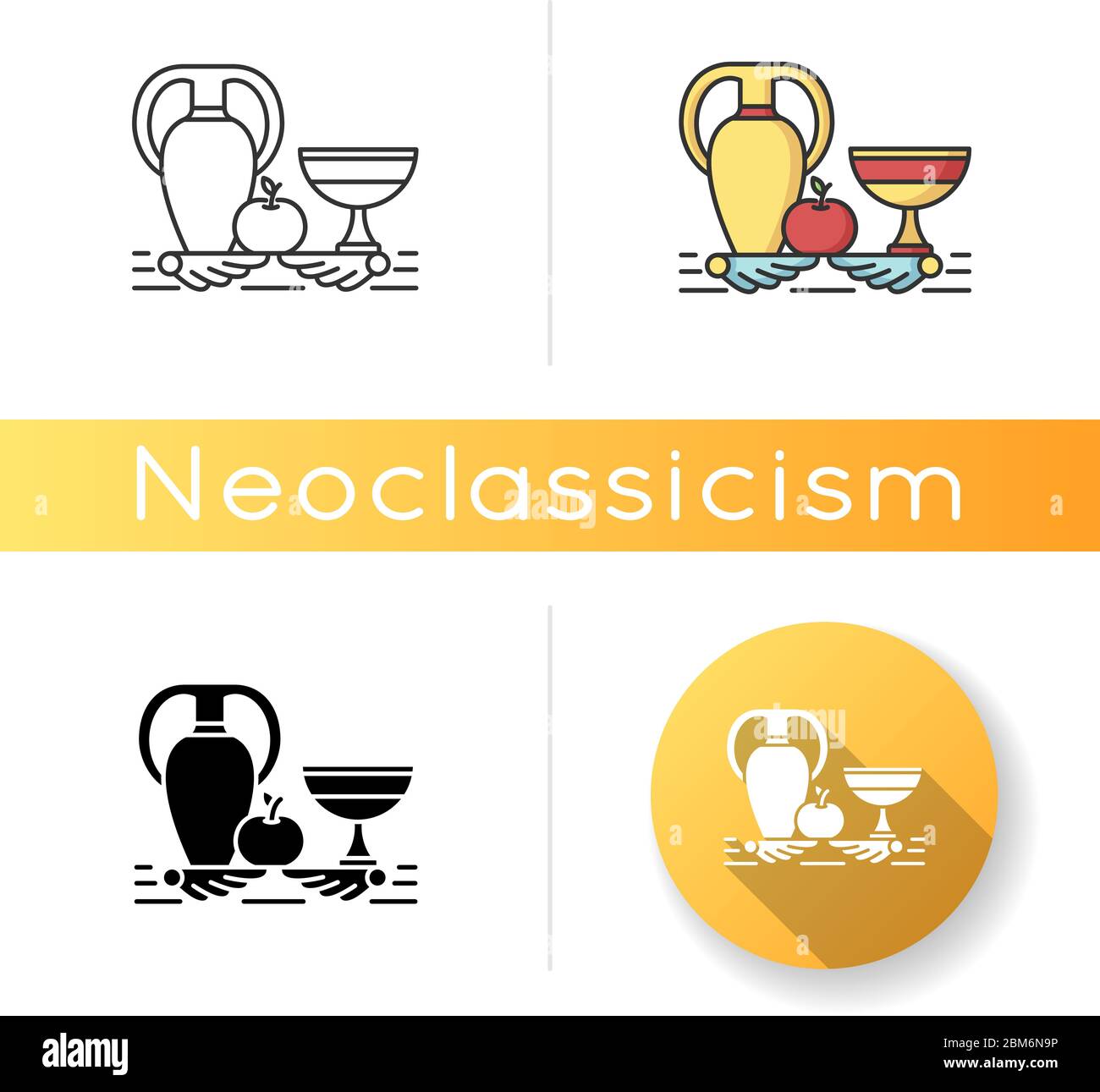 Neoclassicism icon Stock Vector