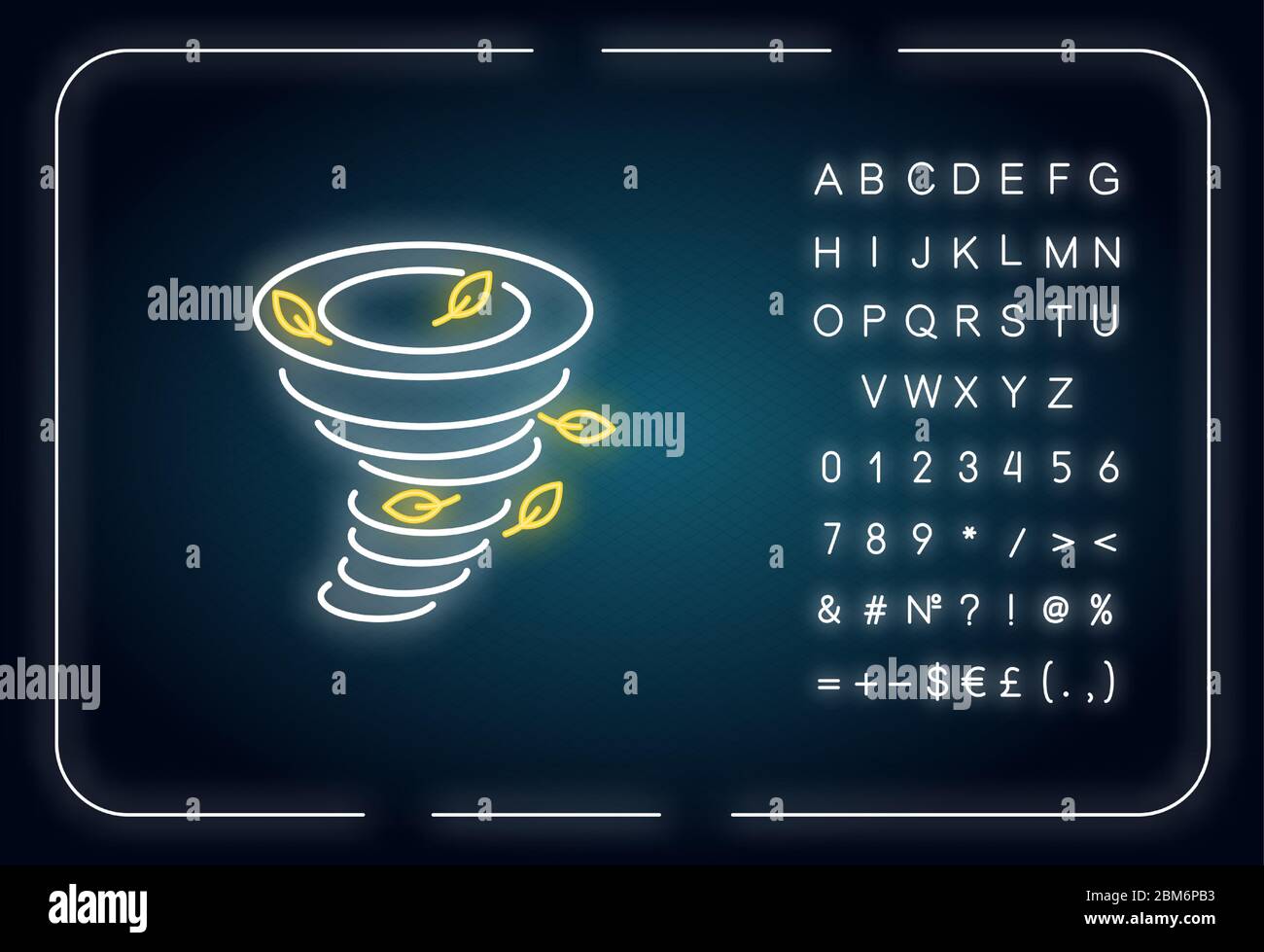 Tornado neon light icon Stock Vector Image & Art - Alamy