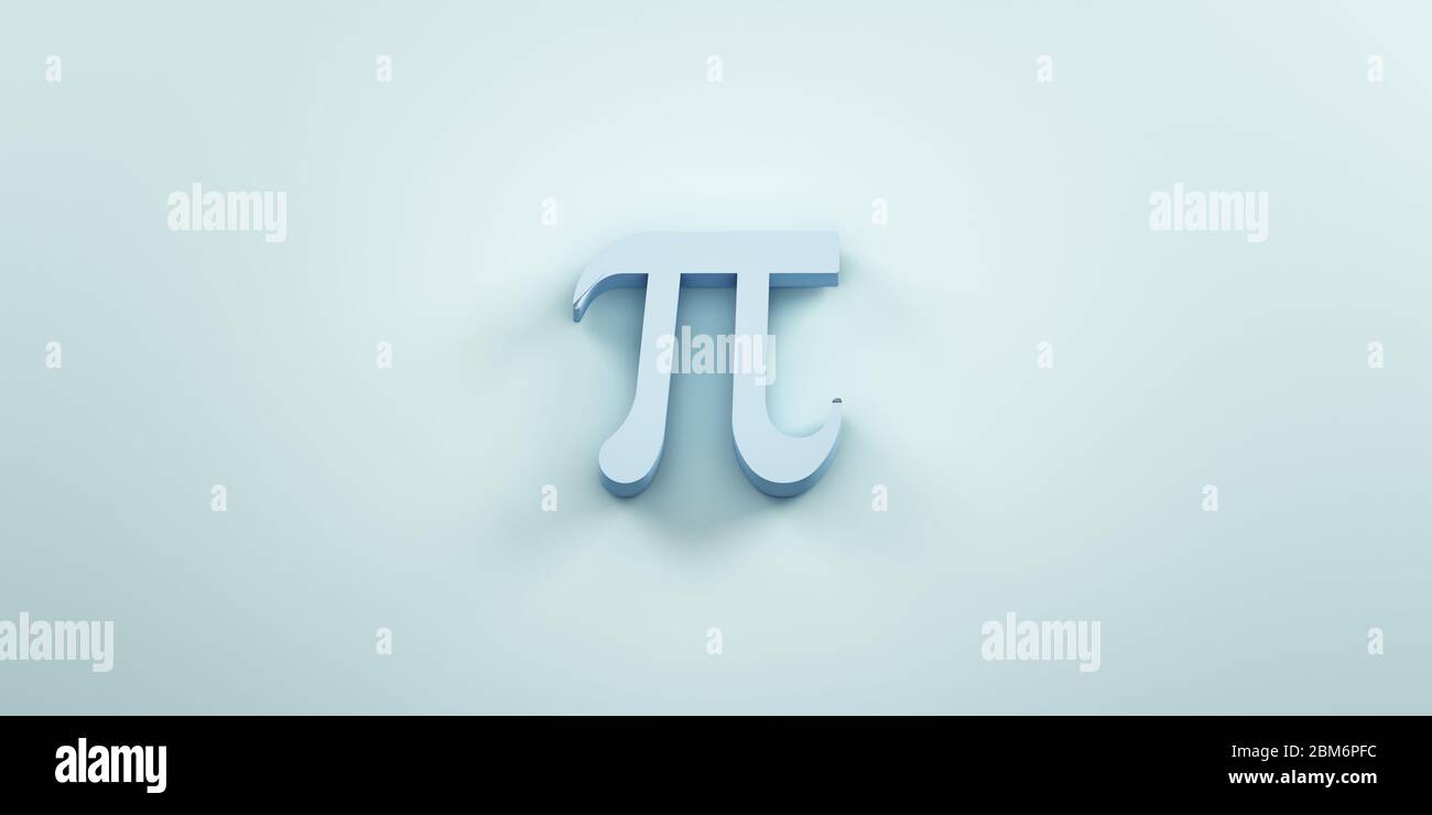 Pi mathematical number. 3D Rendering Illustration Stock Photo Alamy