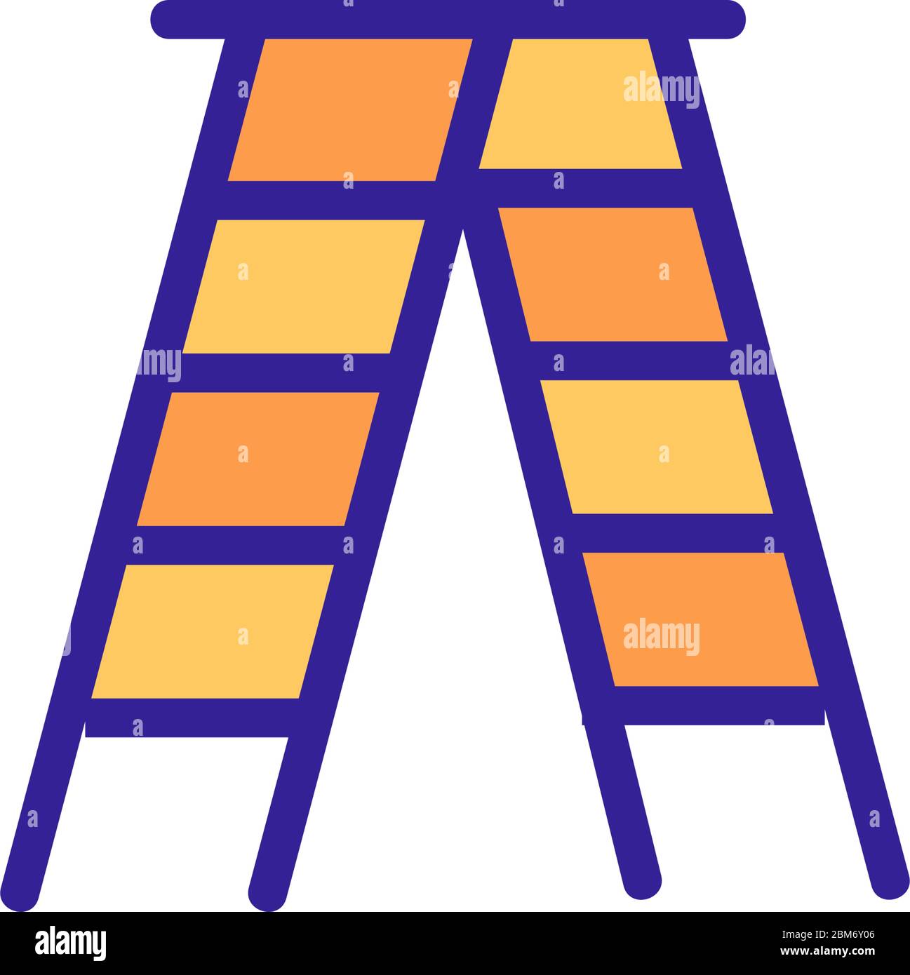 Two way staircase Stock Vector Images - Alamy