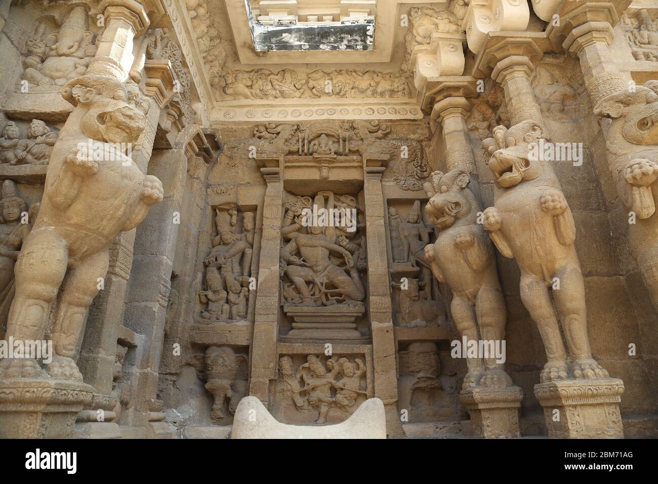 Kanchi Kailasanathar Temple in Kanchipuram, India Stock Photo