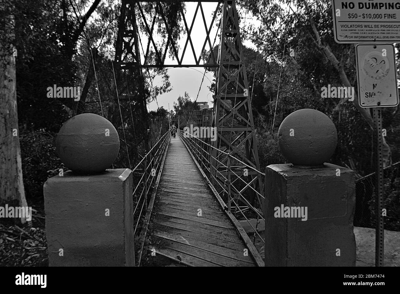 Historic Spruce Street Suspension Bridge In San Diego Ca Stock Photo Alamy