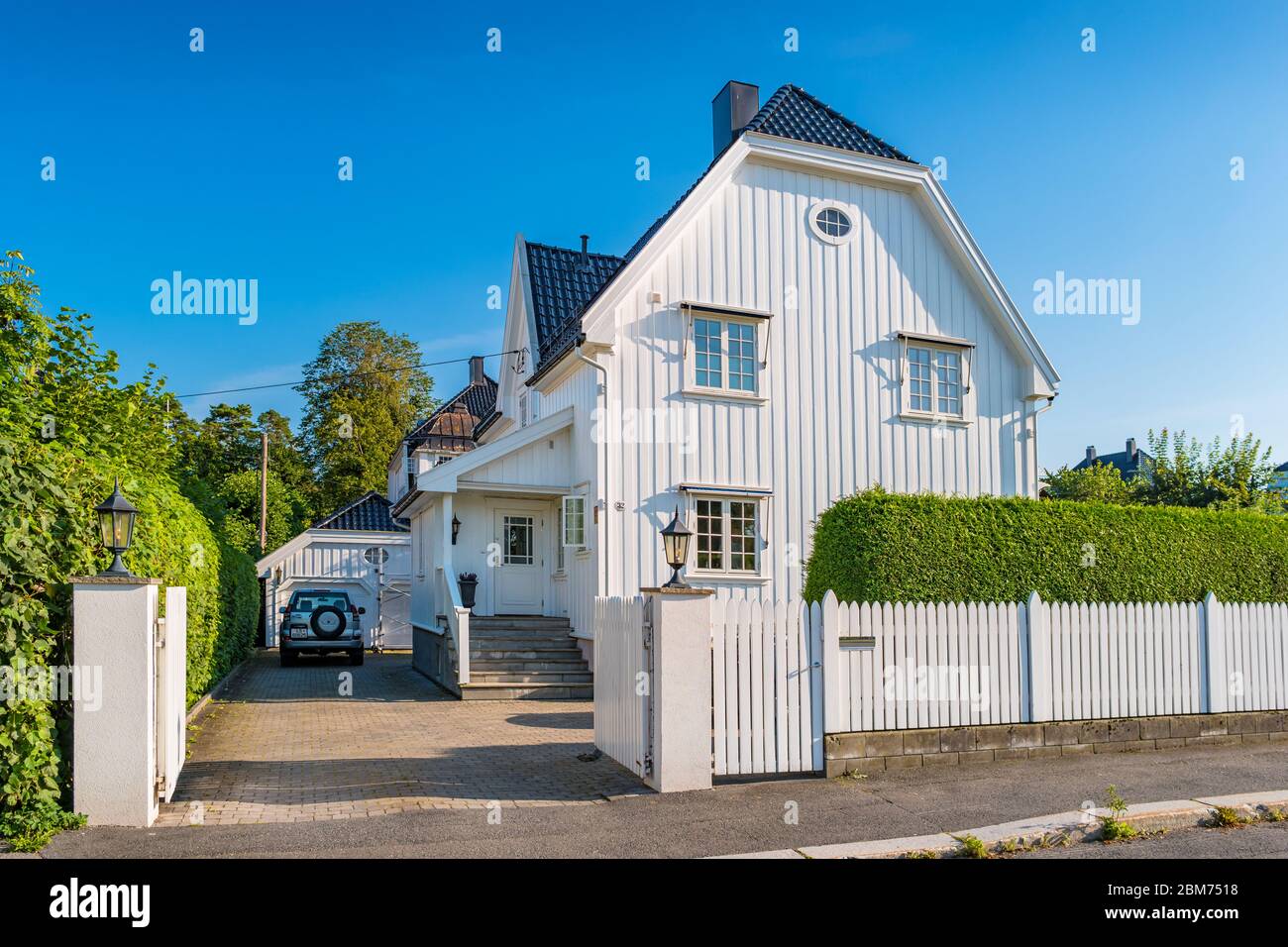 Typical detached house in Oslo Norway Stock Photo