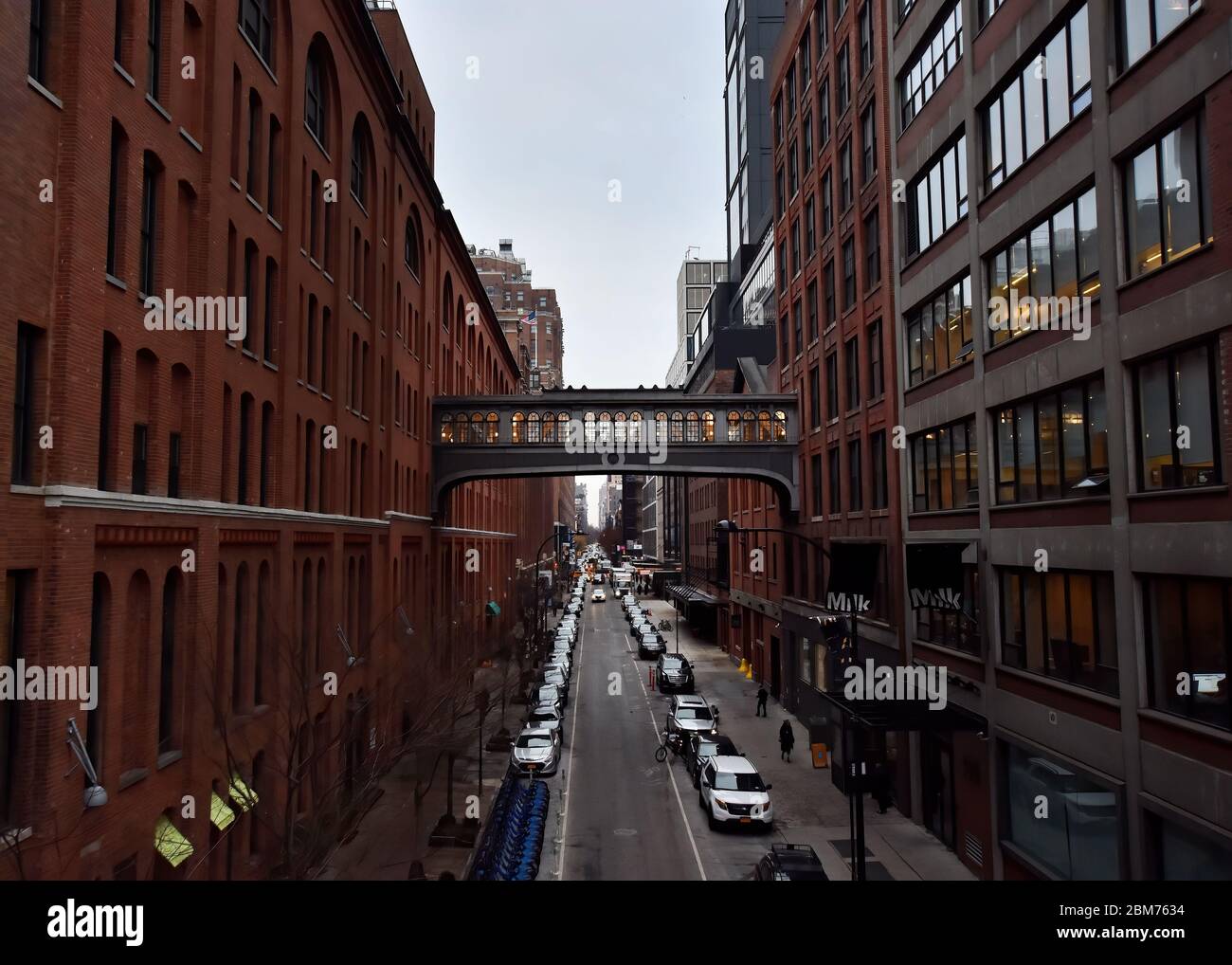 Chelsea Market Skybridge at West 15th Street in Chelsea, Manhattan, New ...