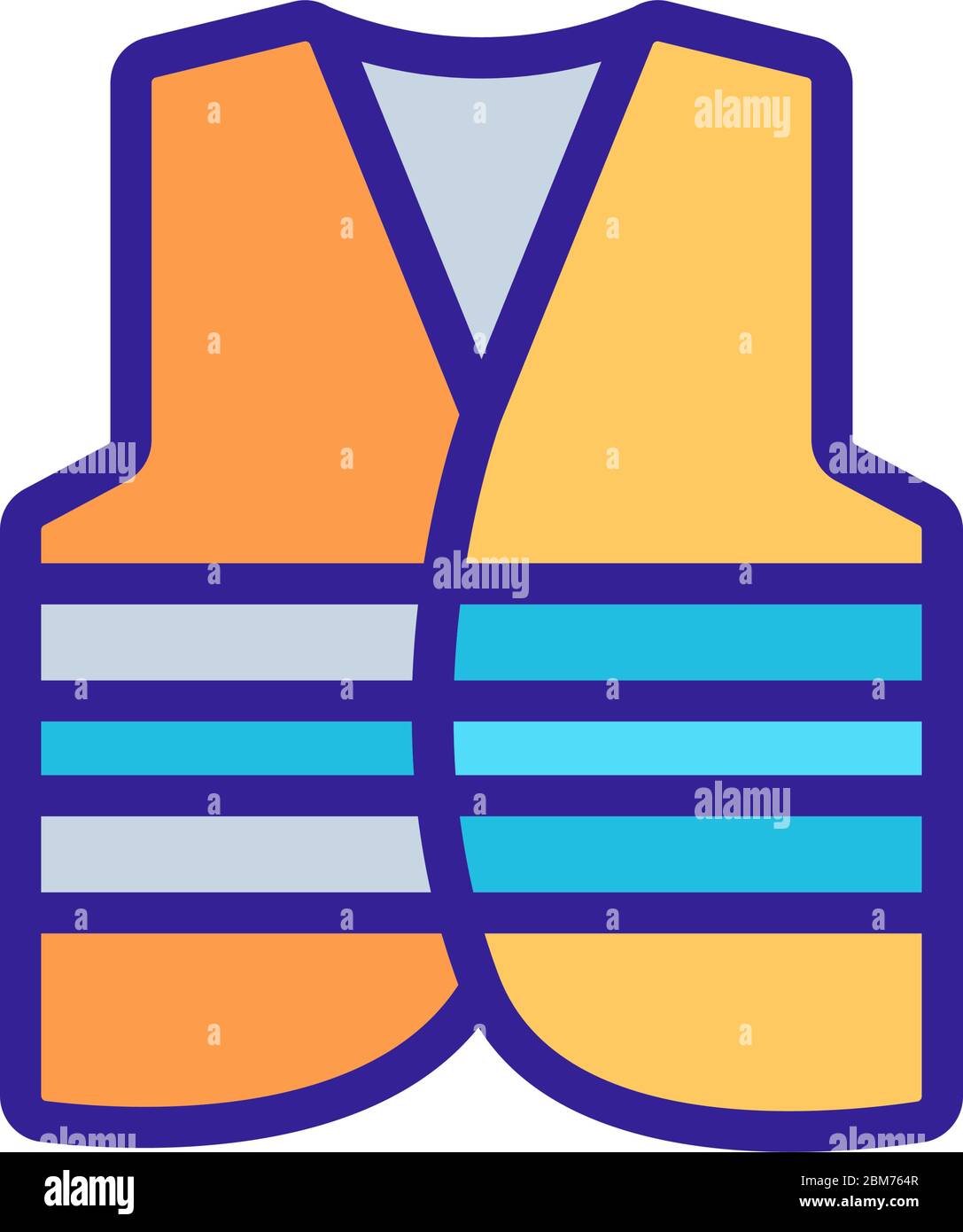 lift safety vest icon vector outline illustration Stock Vector Image ...