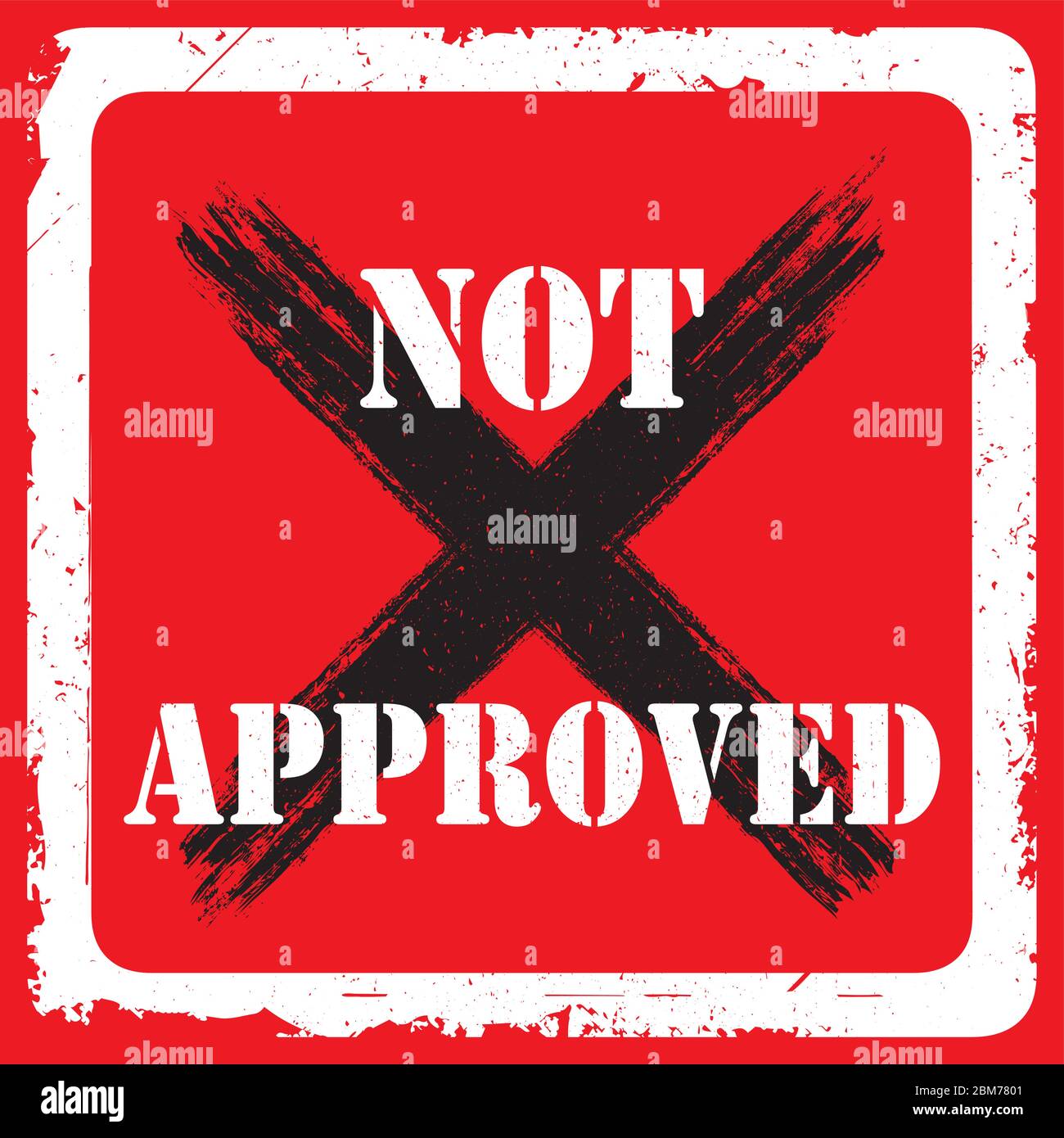 Not approved stamp hi-res stock photography and images - Alamy