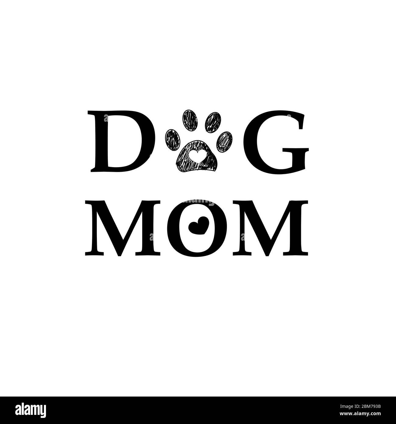Dog paw print letter hi-res stock photography and images - Alamy