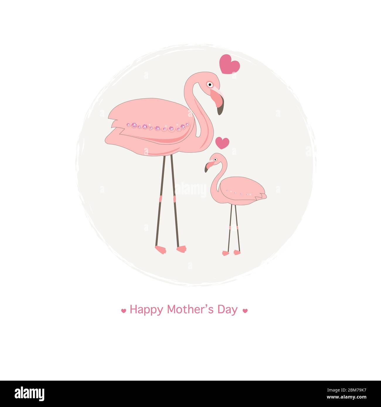 Mother flamingo Stock Vector Images - Alamy