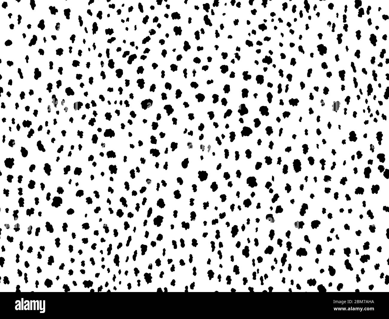Animal print seamless pattern design with irregular ink black spots on white  background. Dalmatian pattern animal print Stock Vector Image & Art - Alamy