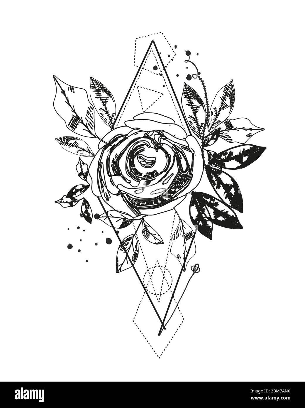 Abstract rose silhouette. Triangle geometric shapes and rose. Summer time abstract black flowers. Natura theme. Abstract tattoo design vector floral Stock Vector Image & Art - Alamy Abstract rose silhouette. Triangle geometric shapes and rose. Summer time abstract black flowers. Natura theme. Abstract tattoo design vector floral Stock Vector Image & Art - Alamy