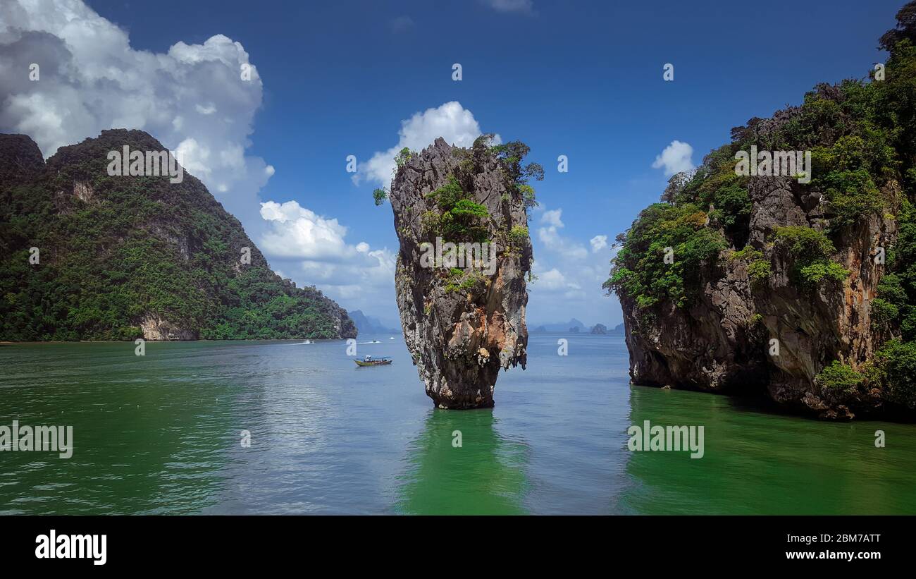Khao Phing Kan Island - James Bond Island - Ao Phang Nga National Park In Phuket, Thailand 19/11/2019 Stock Photo