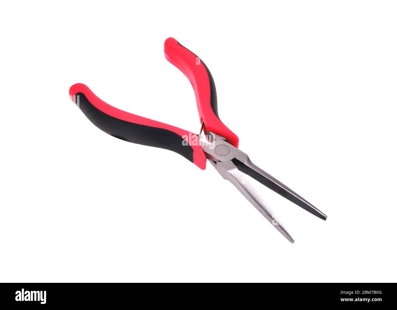 round nose pliers long red black isolate close up Stock Photo Alamy