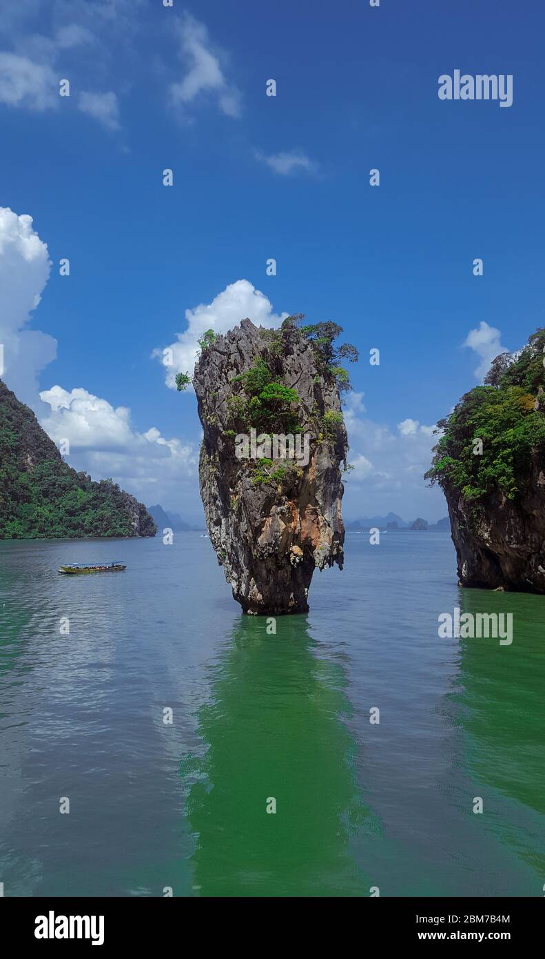 Khao Phing Kan Island - James Bond Island - Ao Phang Nga National Park In Phuket, Thailand 19/11/2019 Stock Photo