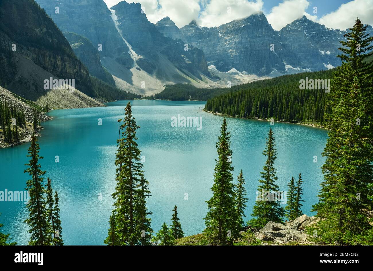 lake morraine views, Banff National Park, Alberta, Canada Stock Photo ...