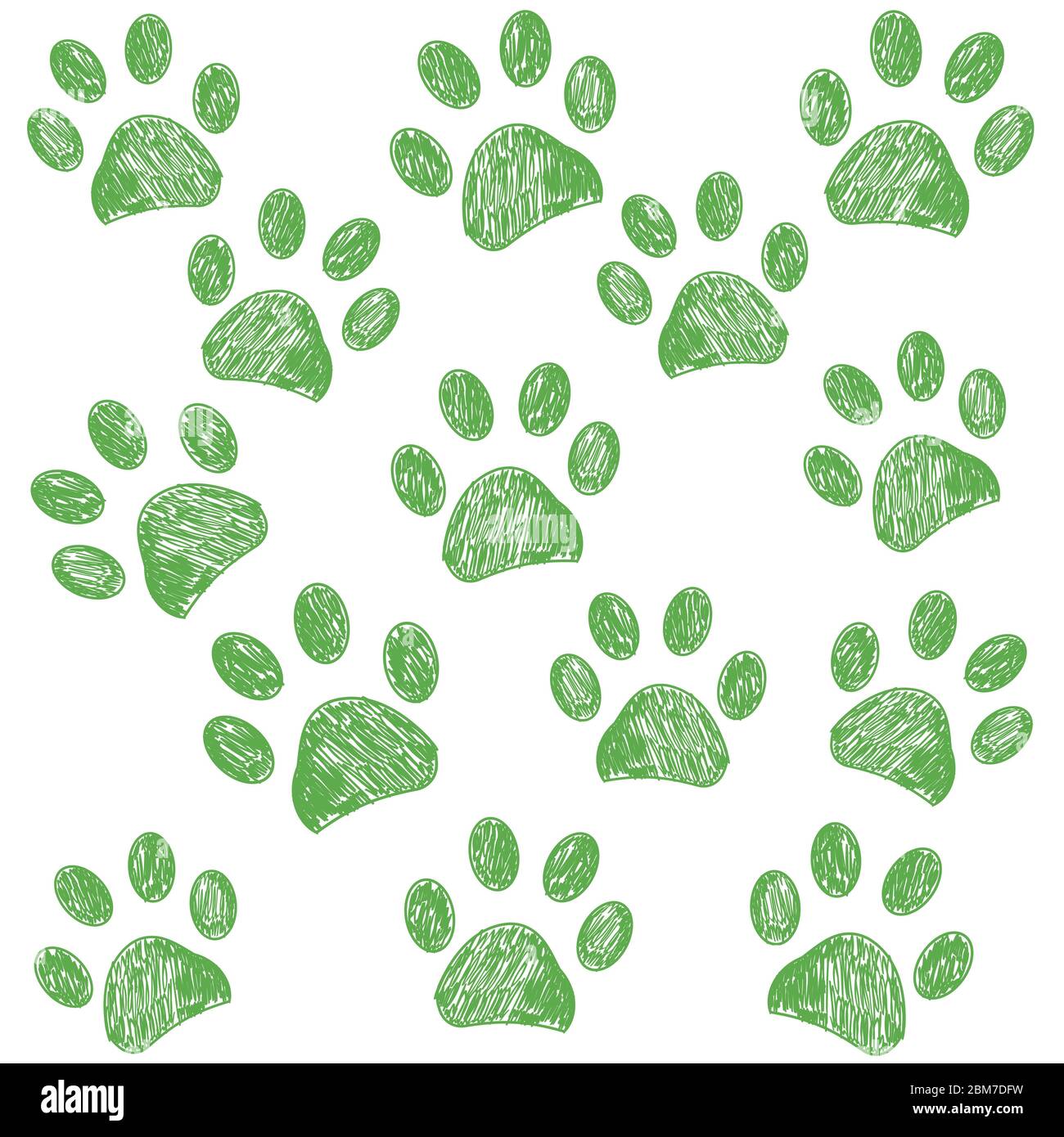 Green colored paw print vector background Stock Vector Image & Art Alamy