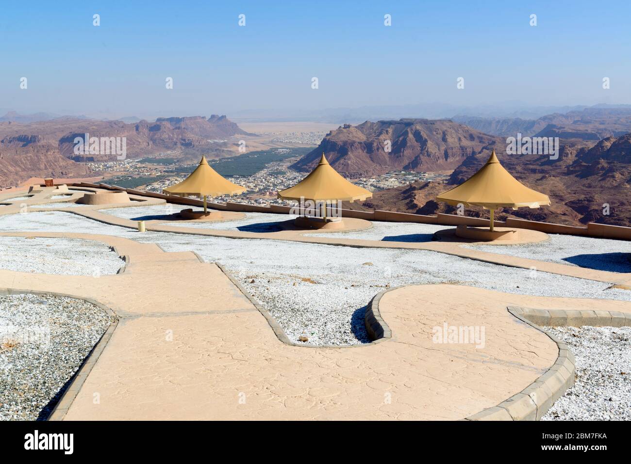 Al-Ula viewpoint, Saudi-Arabia Stock Photo