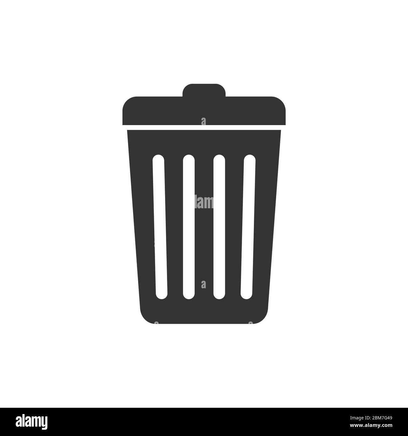 Trash Can Icon Logo Template Illustration Design. Vector EPS 10 Stock