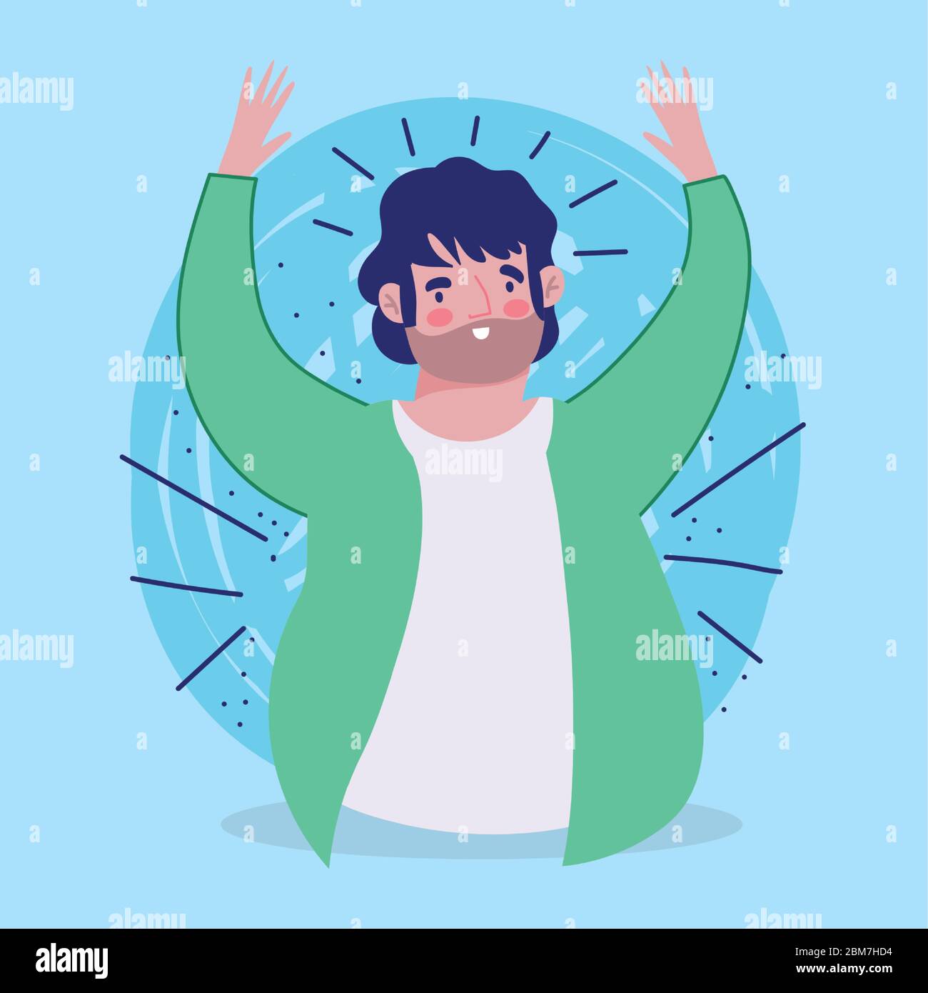 Cartoon Man Character Male Portrait Design Vector Illustration Stock Cartoon Man Character Male Portrait Design Vector Illustration Stock