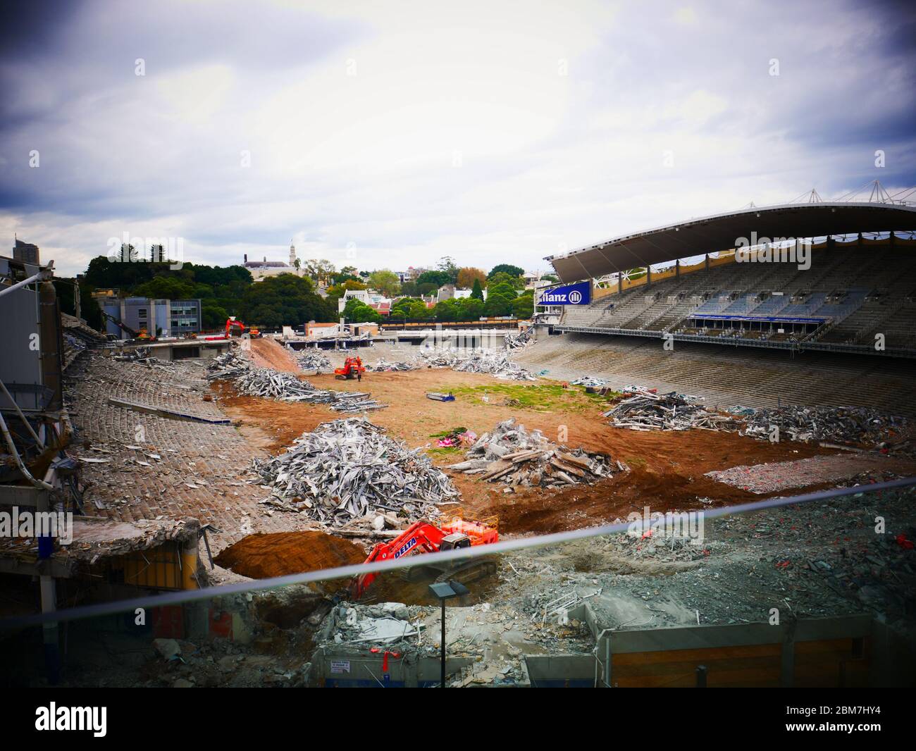 Redevelopment Sydney Football Stadium Stock Photo