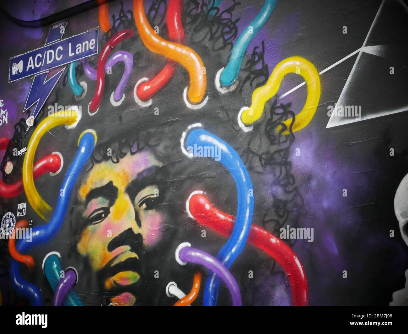 AC DC Lane Graffiti Melbourne Stock Photo - Alamy