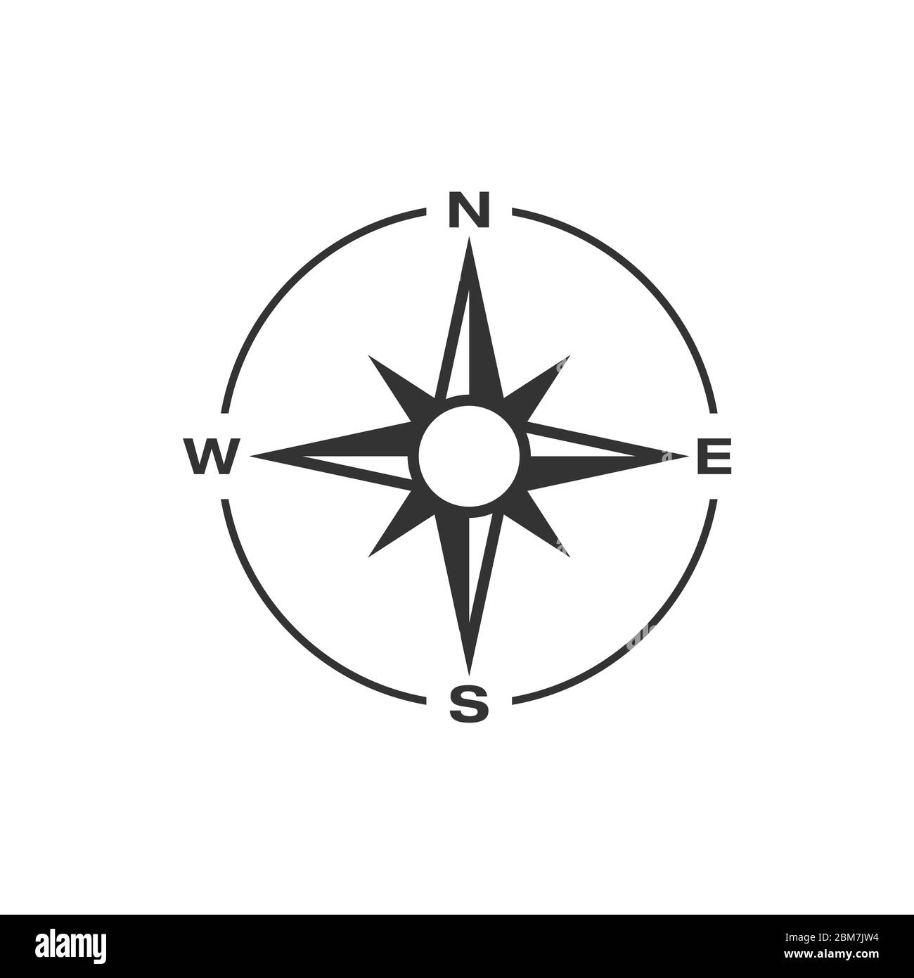 Compass Rose Icon Logo Template Illustration Design. Vector EPS 10. Stock Photo