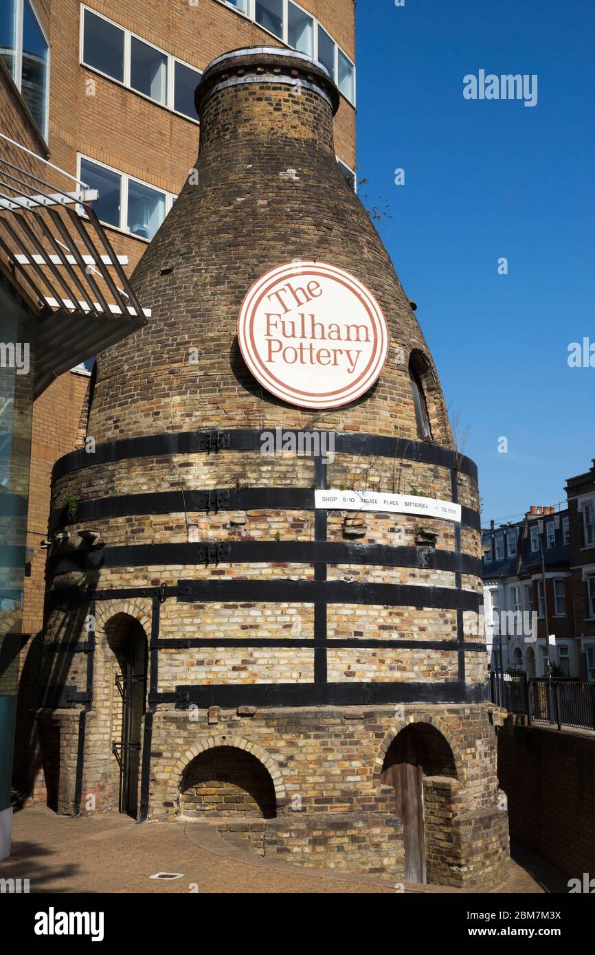 Old kiln (bottle kiln, shape of a bottle) of The Fulham Pottery