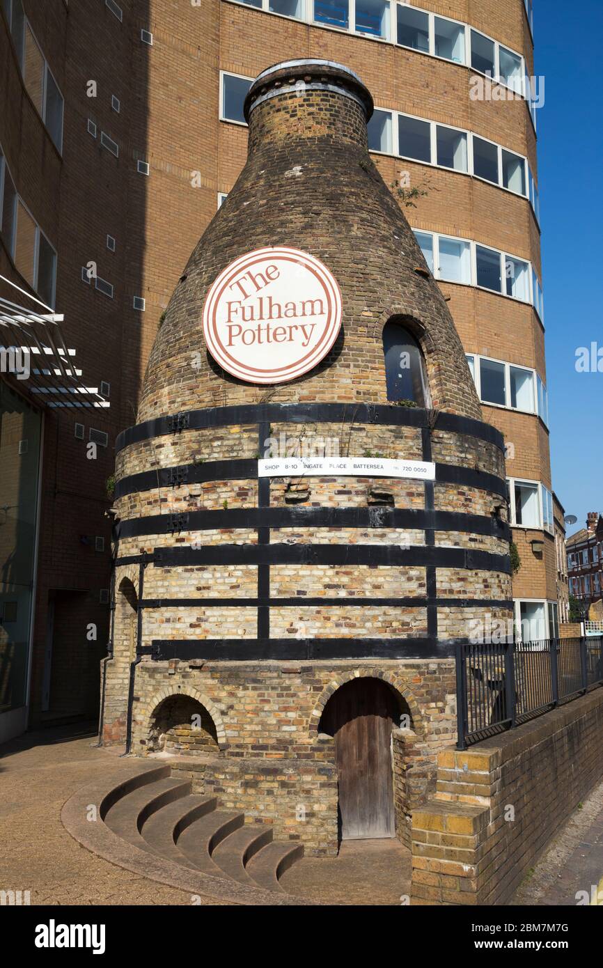 Old kiln (bottle kiln, shape of a bottle) of The Fulham Pottery