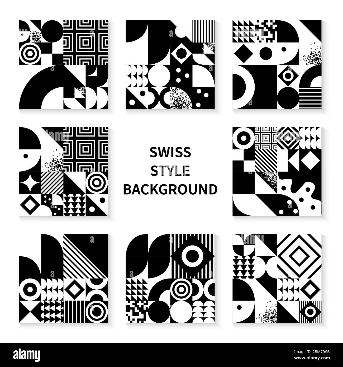 Vintage retro bauhaus design vector covers set Stock Vector Image & Art ...