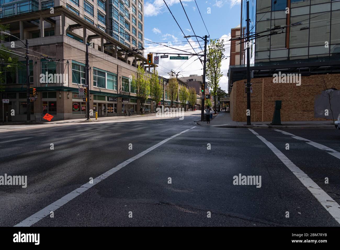 COVID19 Pandemic in Vancouver, British Columbia, Canada Stock Photo