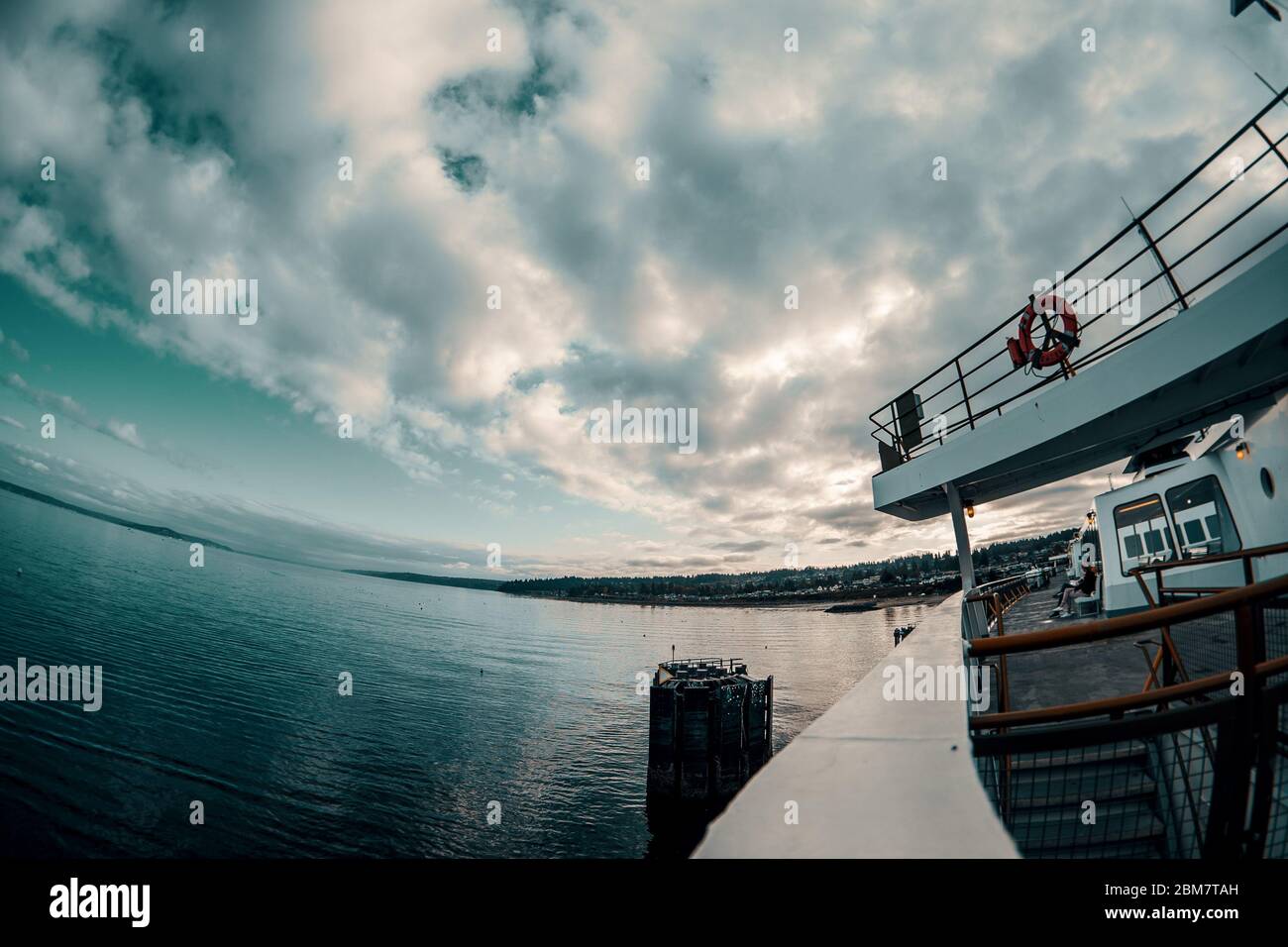 ferry on water in california Stock Photo - Alamy