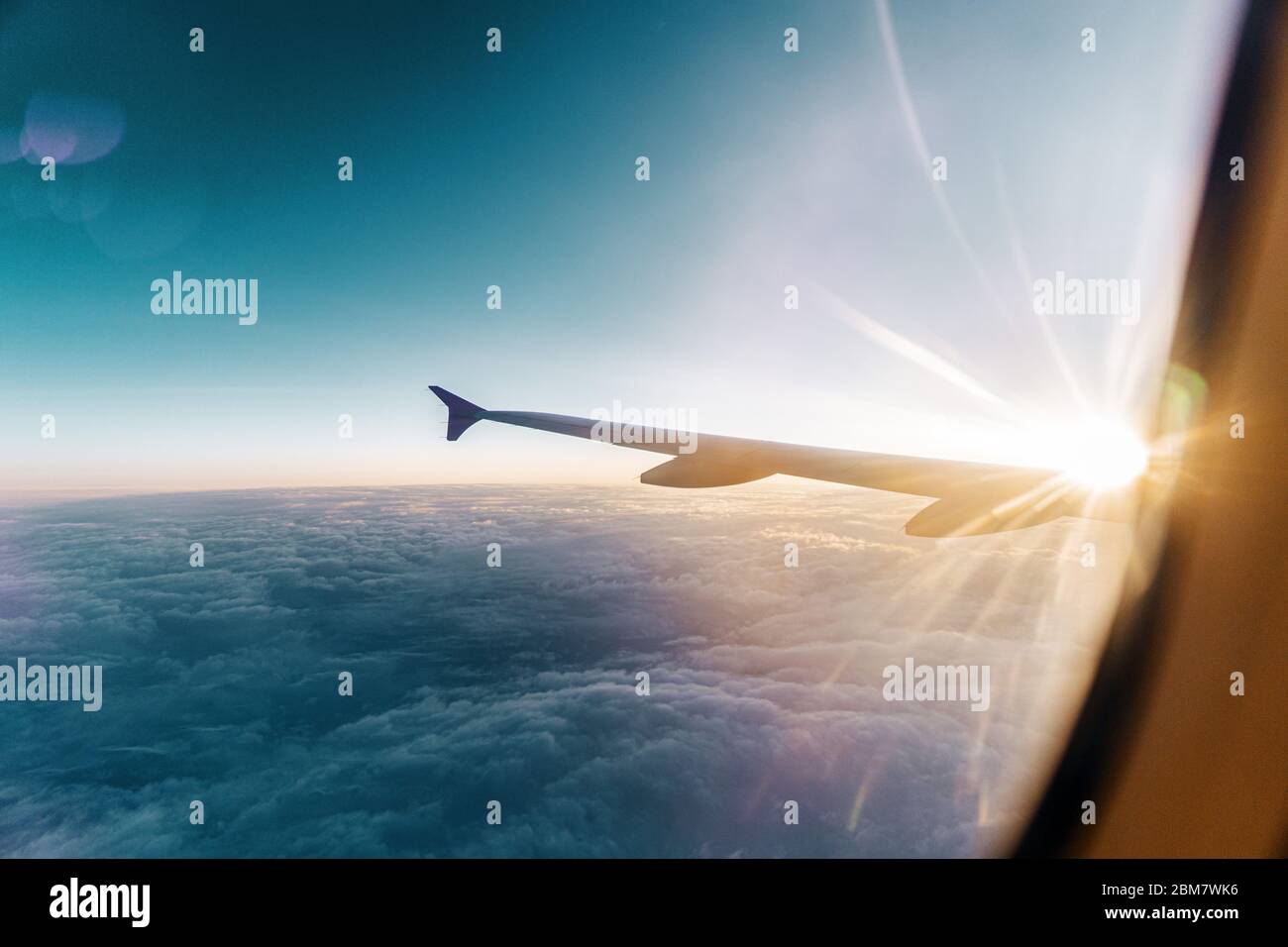 Sky and plane panoramic hi-res stock photography and images - Alamy