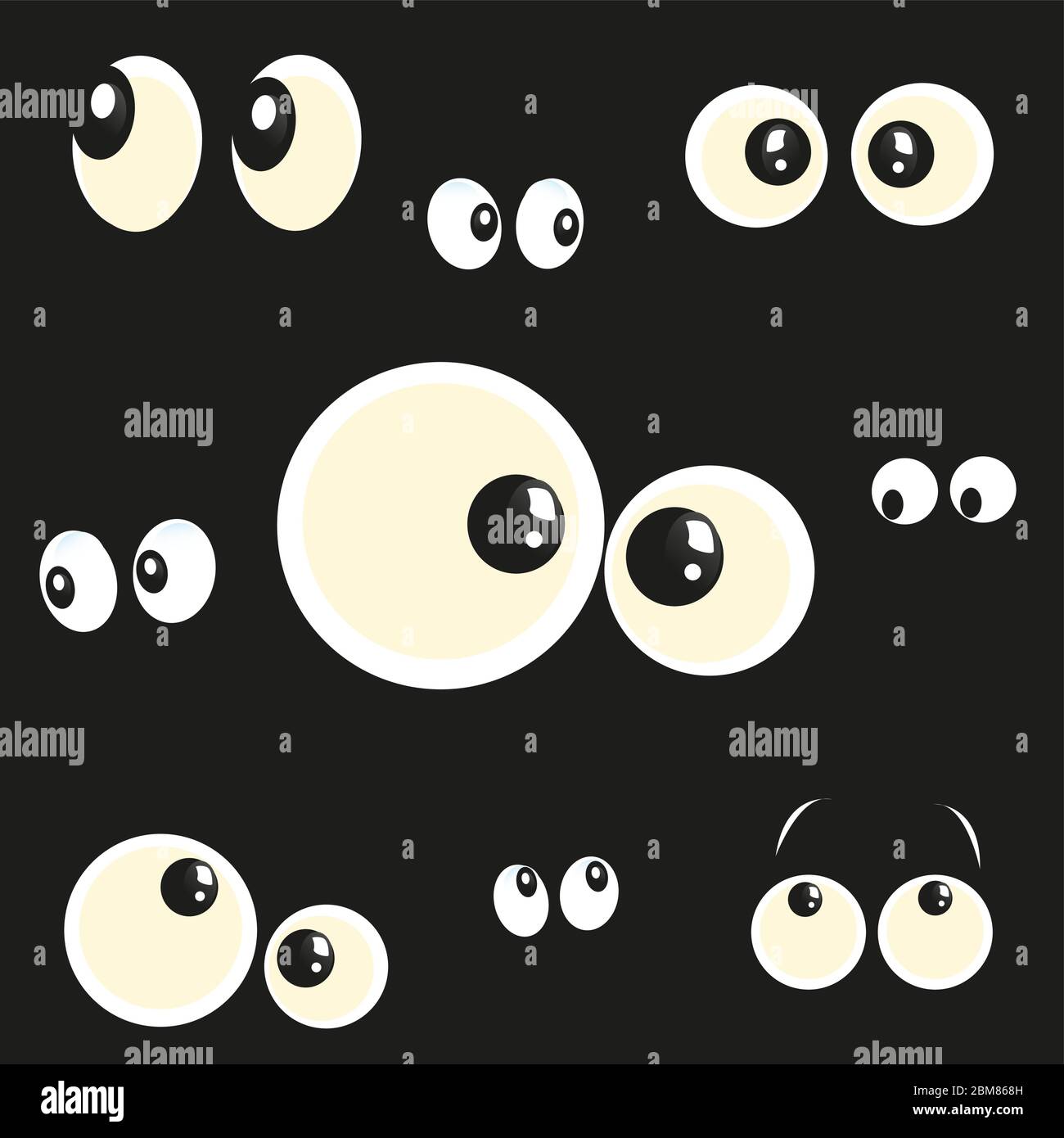 Glowing in the dark eyes vector illustration Stock Vector Image & Art