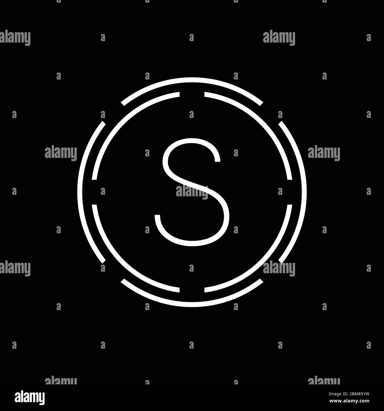 Initial Letter S Logo With Luxury Business Typography Vector Template. Creative Abstract Letter S Logo Design Stock Vector