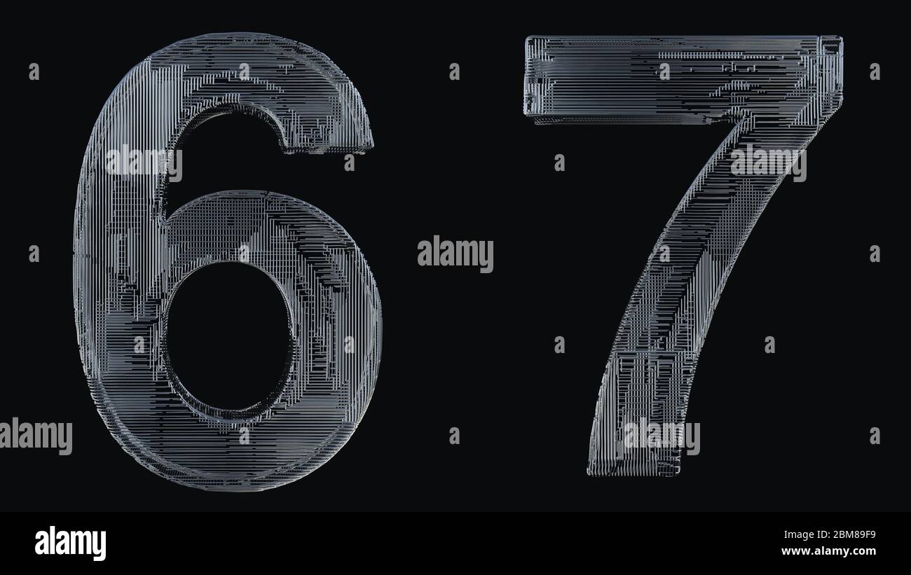 Numbers steel abstract 3d hi-res stock photography and images - Alamy