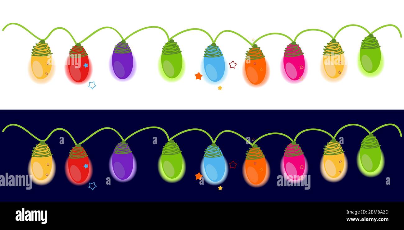 Christmas light bulbs vector Stock Vector Image & Art Alamy