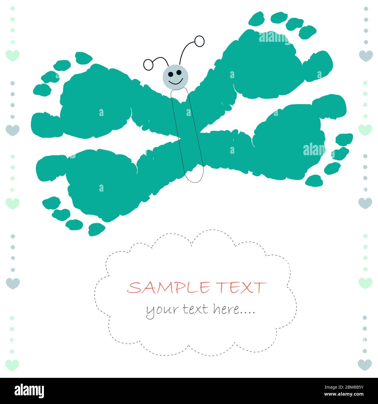 Cute owl with heart baby shower greeting card Stock Vector Image & Art ...