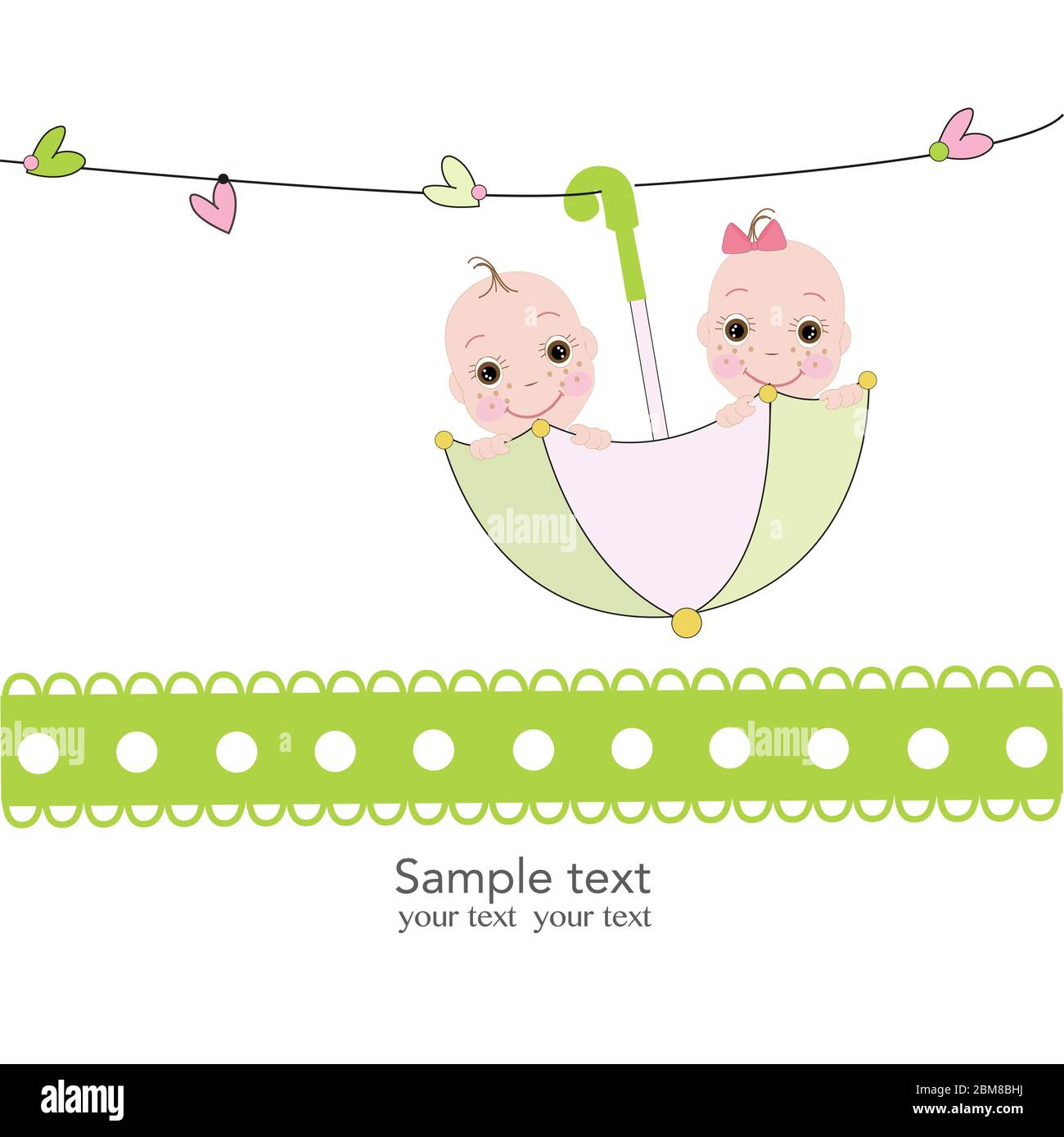 Twin Baby Boy And Girl With Umbrella Baby Shower Card Vecto Stock Vector Image Art Alamy Twin Baby Boy And Girl With Umbrella Baby Shower Card Vecto Stock Vector Image Art Alamy