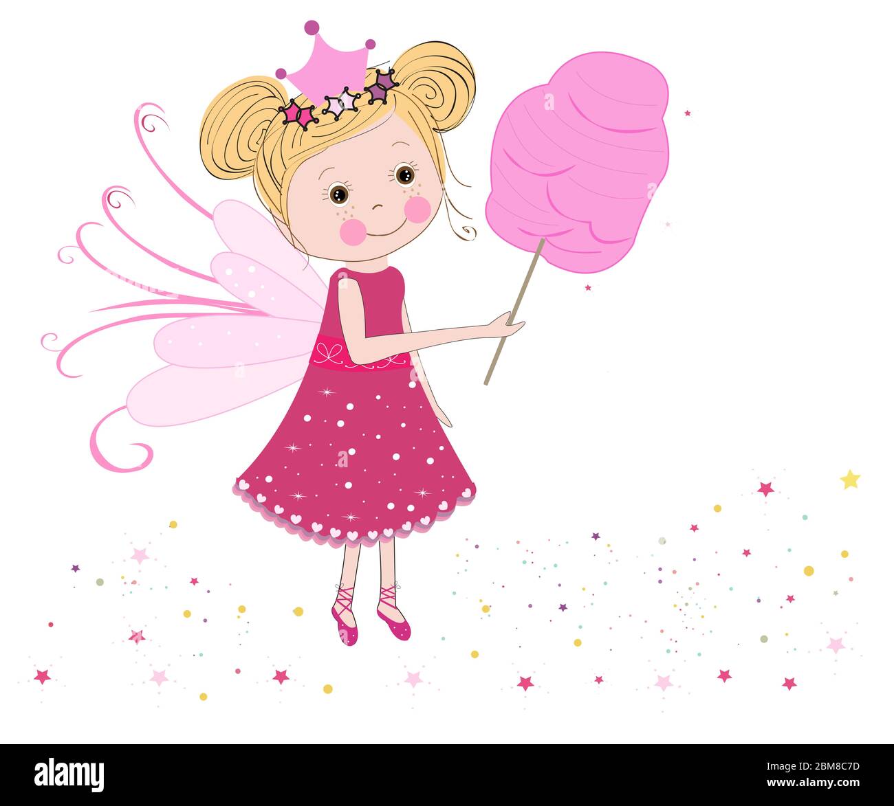 Cute fairytale with cotton candy vector Stock Vector Image & Art - Alamy
