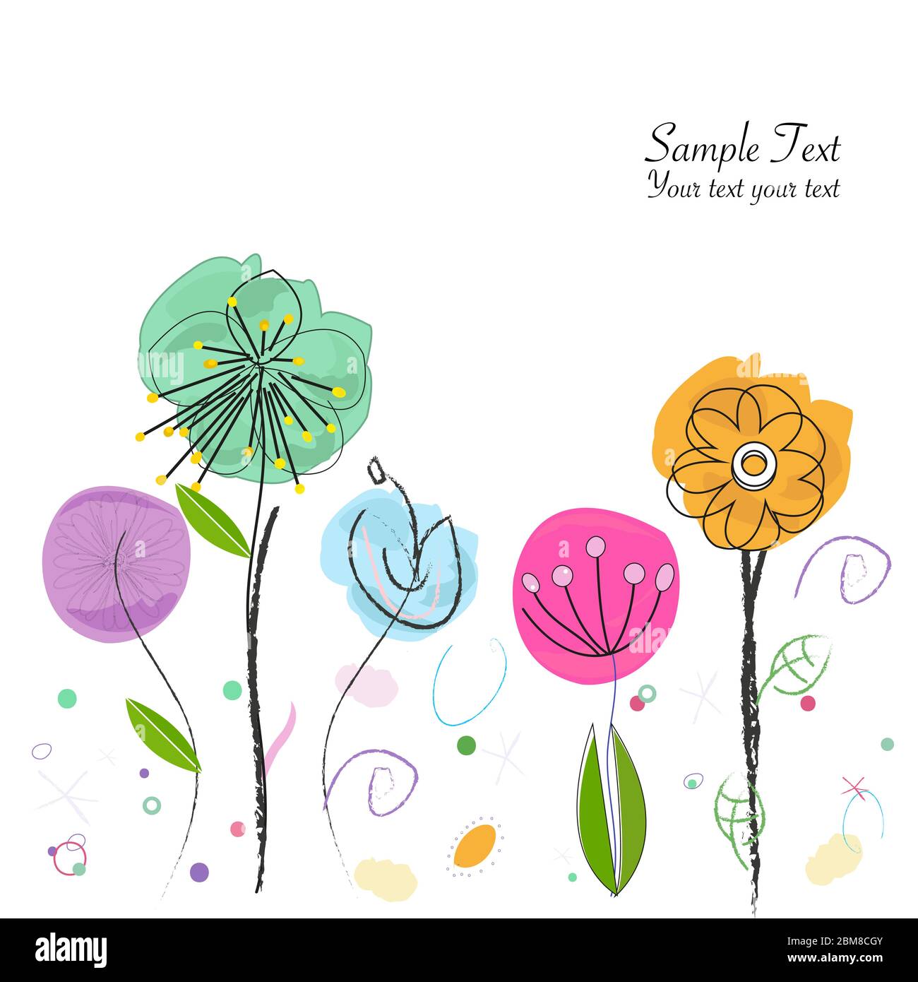 Decorative flower vector vectors hi-res stock photography and images ...