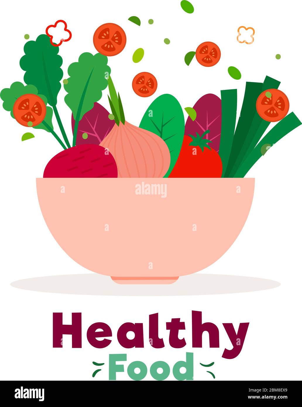 Healthy food poster Stock Vector Image & Art - Alamy