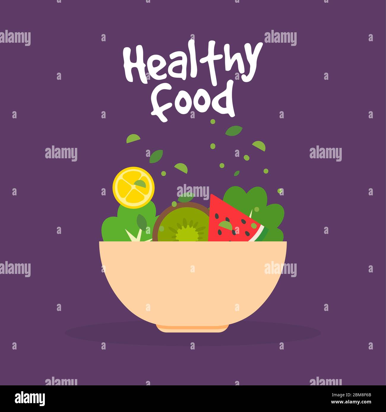 Healthy food poster Stock Vector Image & Art - Alamy