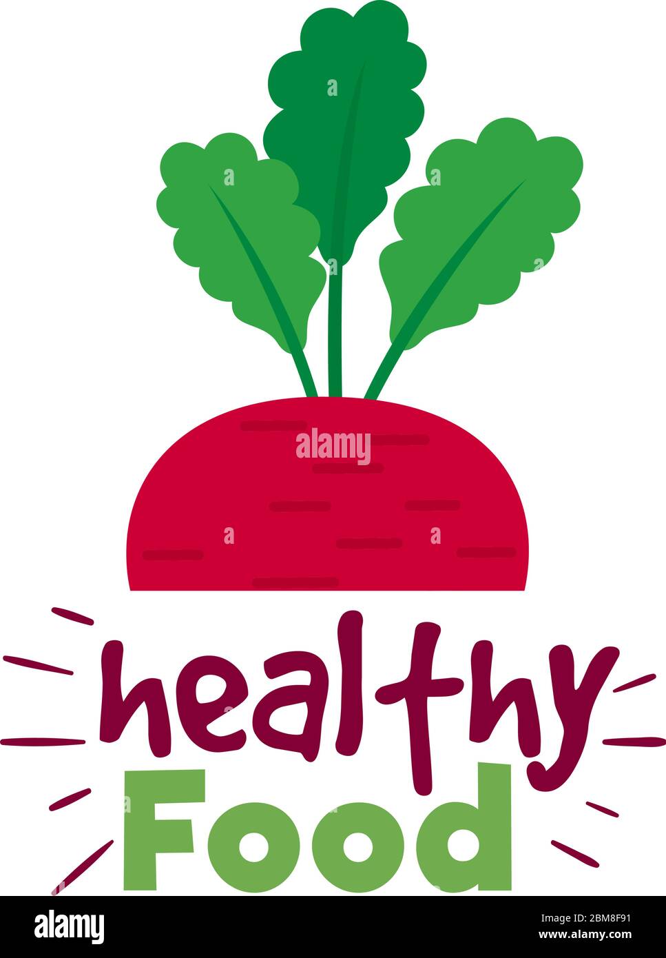 Healthy food poster Stock Vector