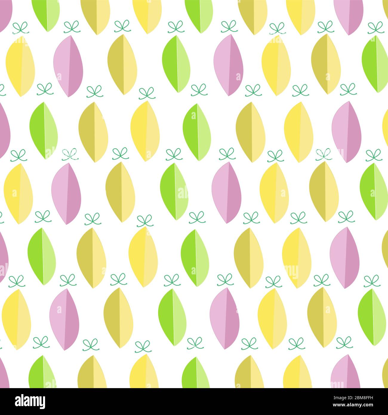 Seamless leaves fabric pattern Stock Vector Image & Art - Alamy