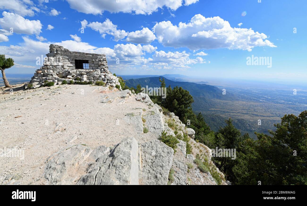 View of Kiwanis Cabin on Sandia Peak