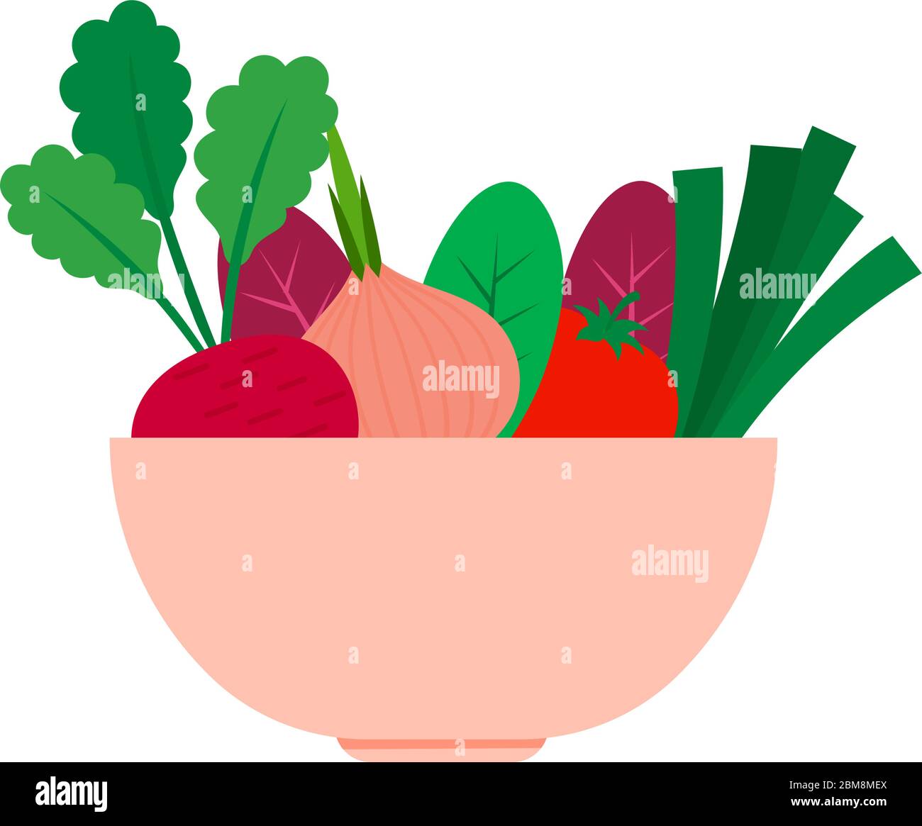 Isolated vegetables bowl icon Stock Vector
