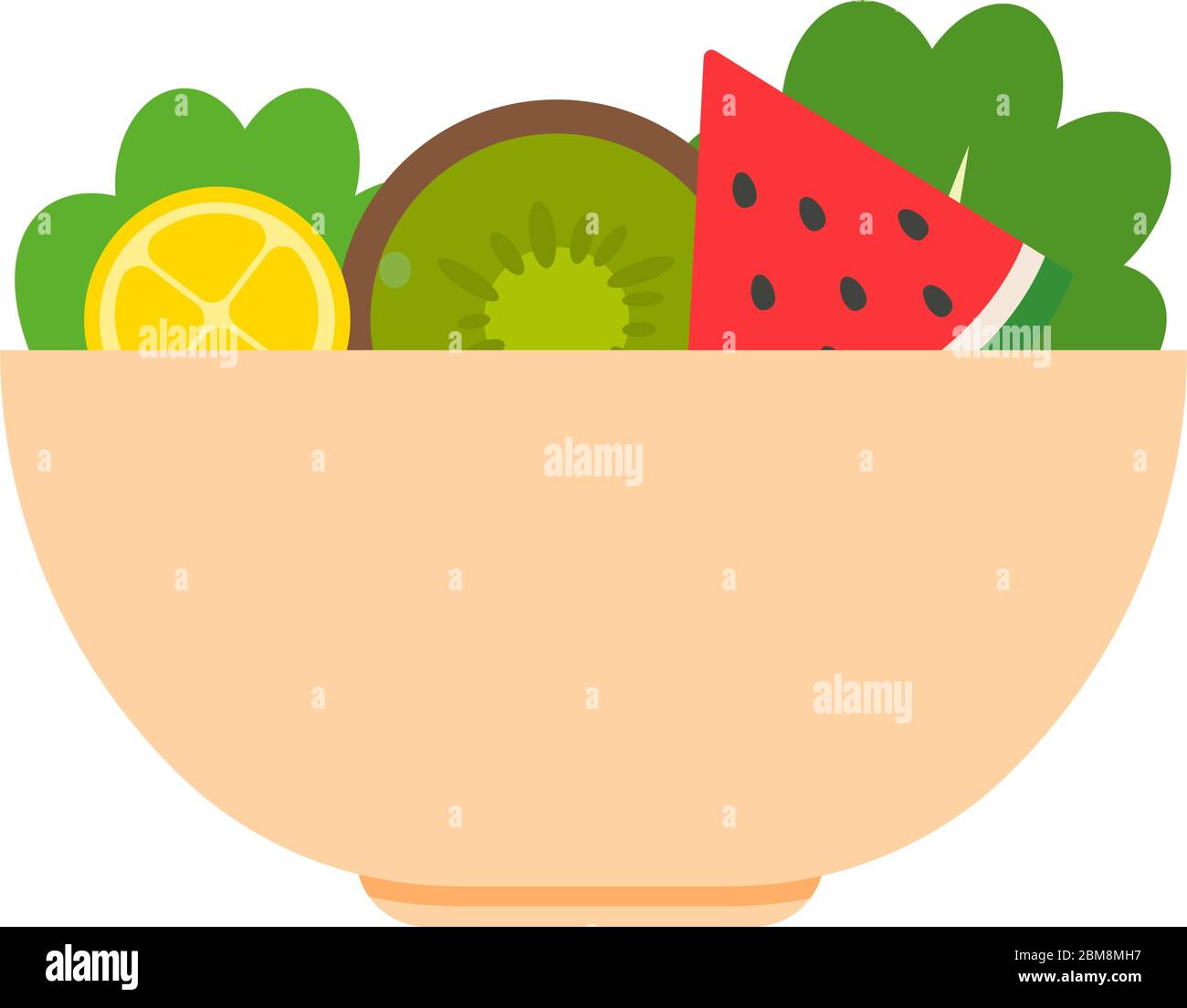 Isolated fruits bowl Stock Vector